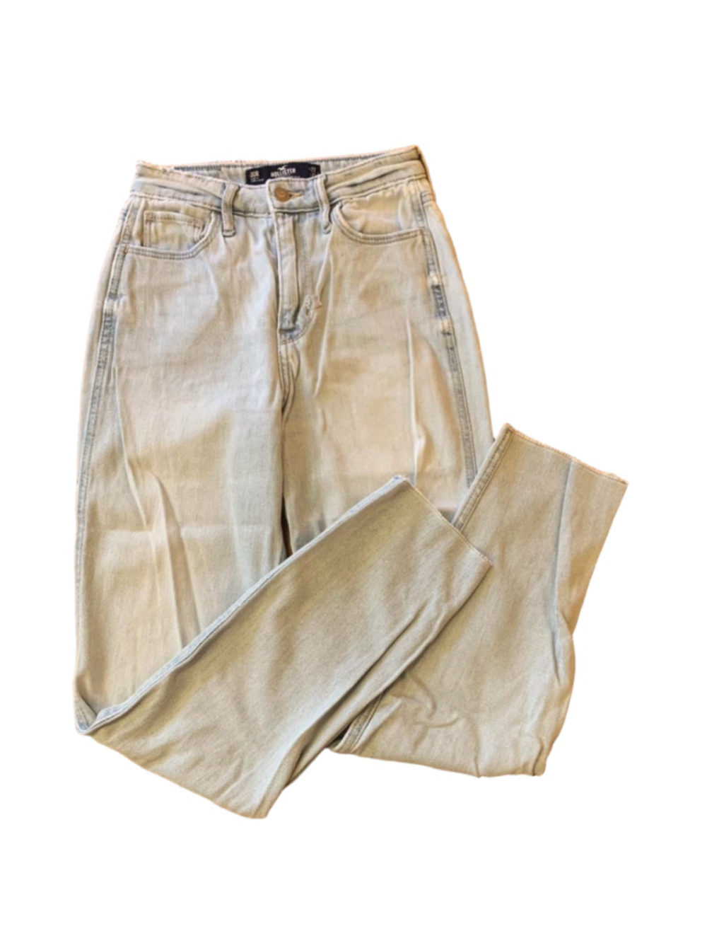 Hollister Jeans 00R Light Wash Denim Ultra High Rise Mom Jean